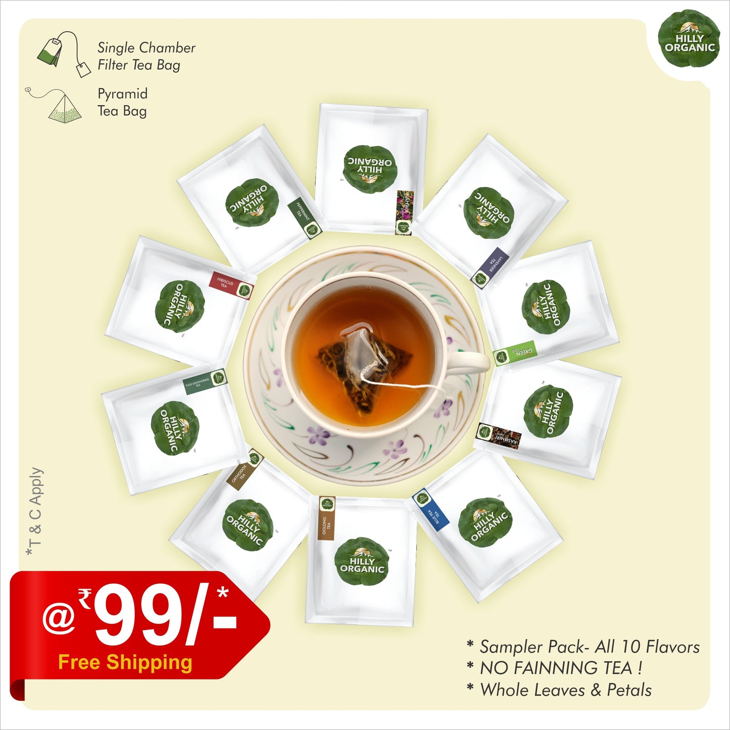 All Flavors Sampler Pack - 10 Tea Bags